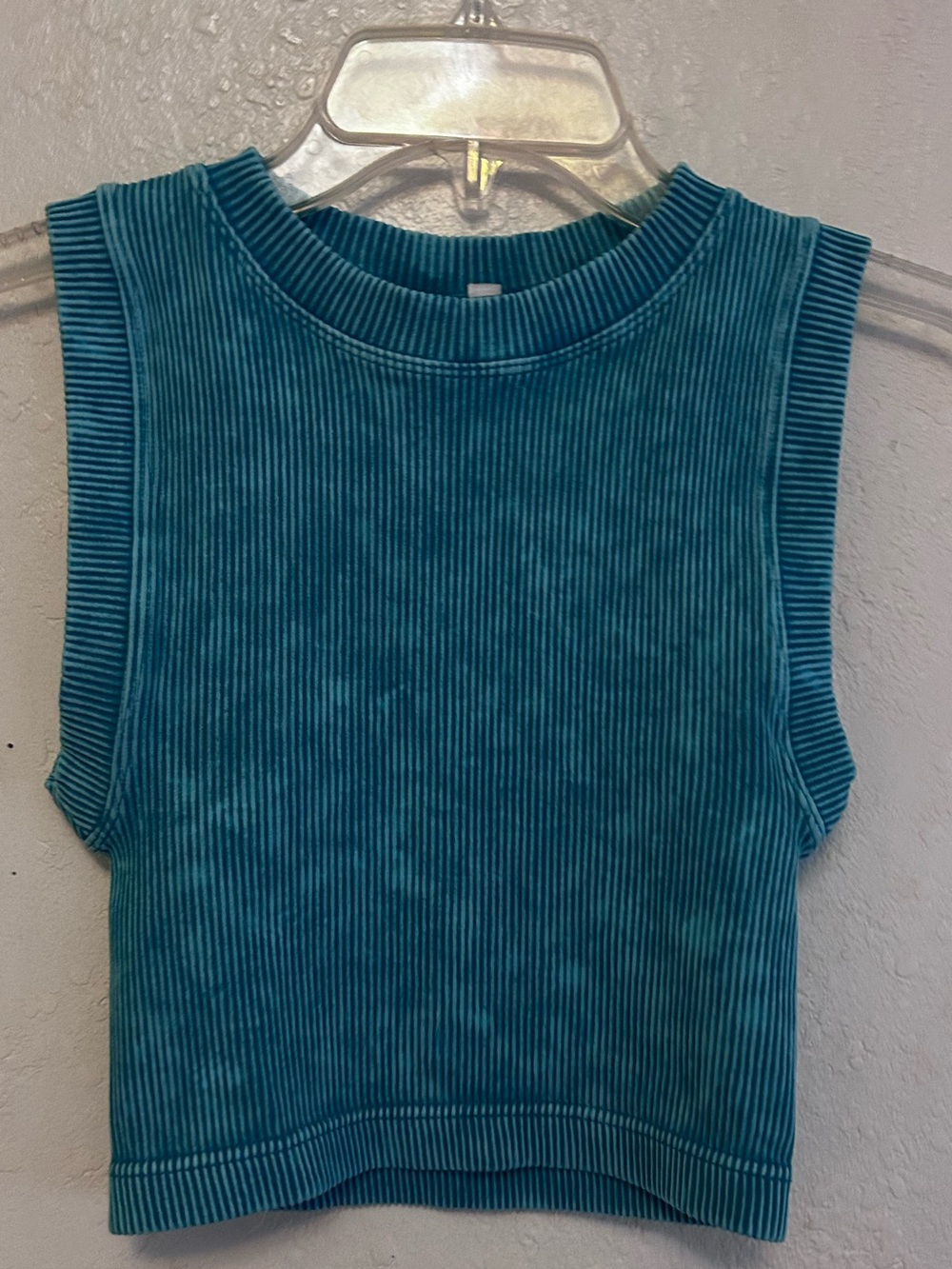 ZENANA Sleeveless Ribbed Tank Top - Teal Blue